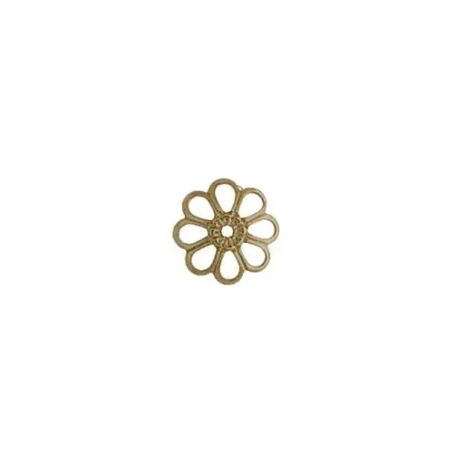 [121360000] Coupelle filigranée Ø 9mm. Trou Ø 0,5mm