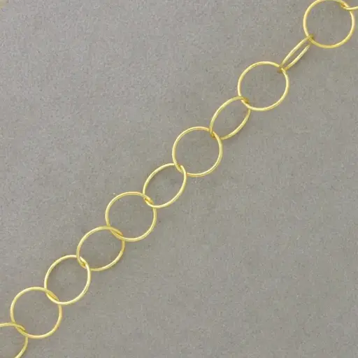 [529240000] Anchor brass chain round link Ø 10,5mm