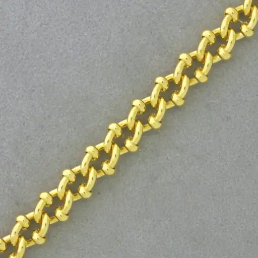 [522980000] Curb brass chain width 7,7mm