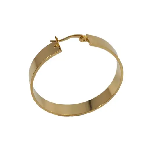 [810454000] Créole Ø40mm. Fermoir à charnière.